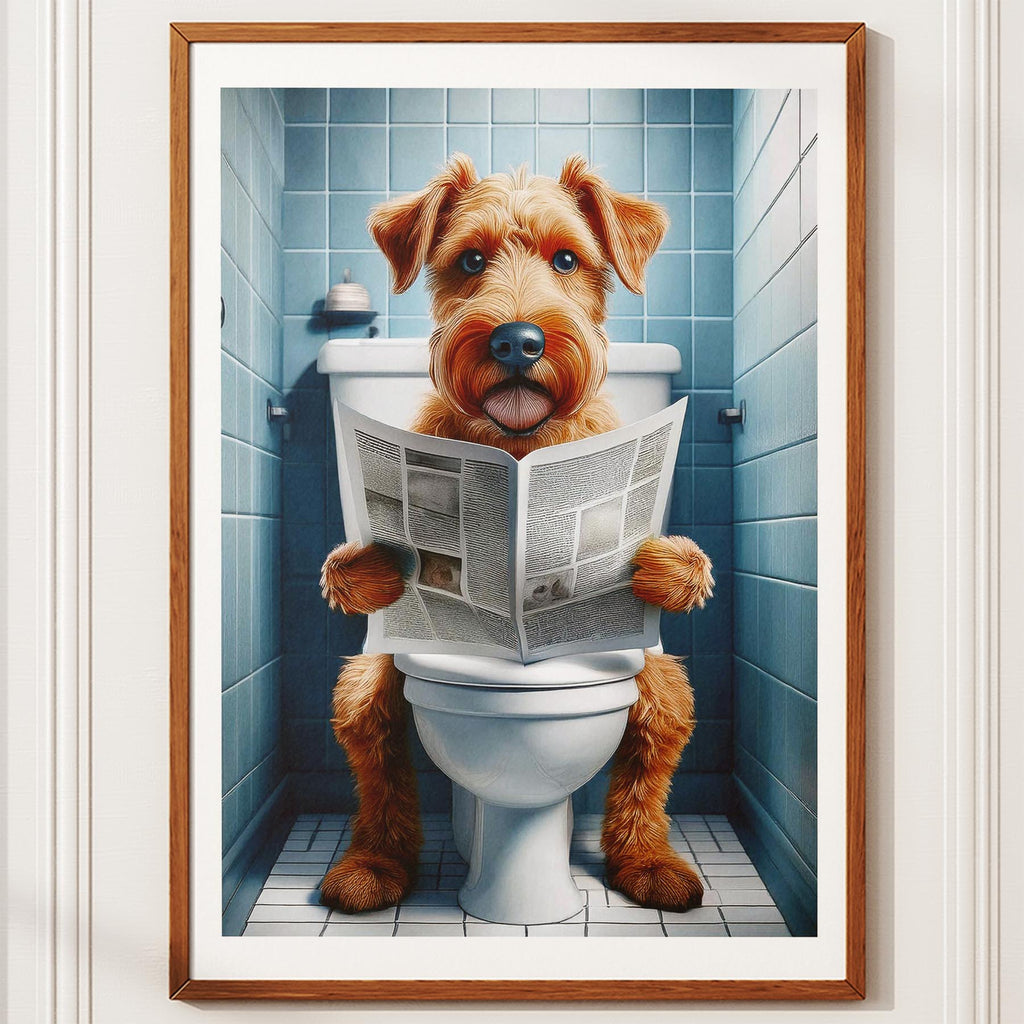 Irish Terrier Toilet Humour Dog Series image 10