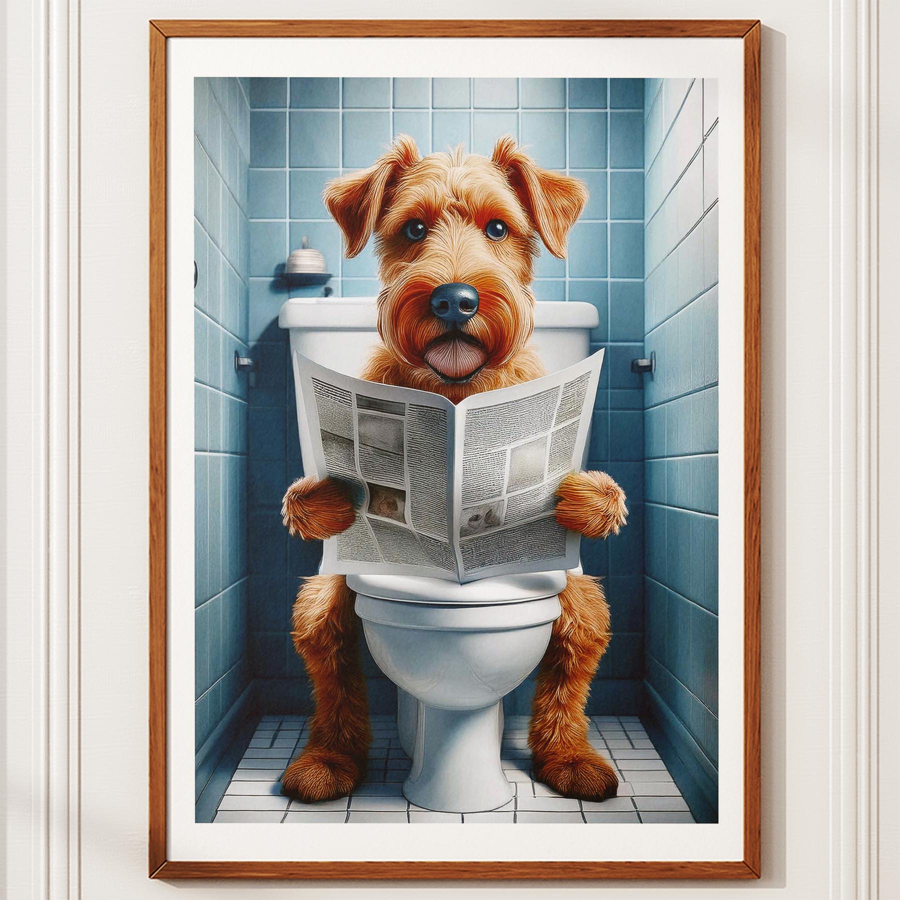 Irish Terrier Toilet Humour Dog Series image 10