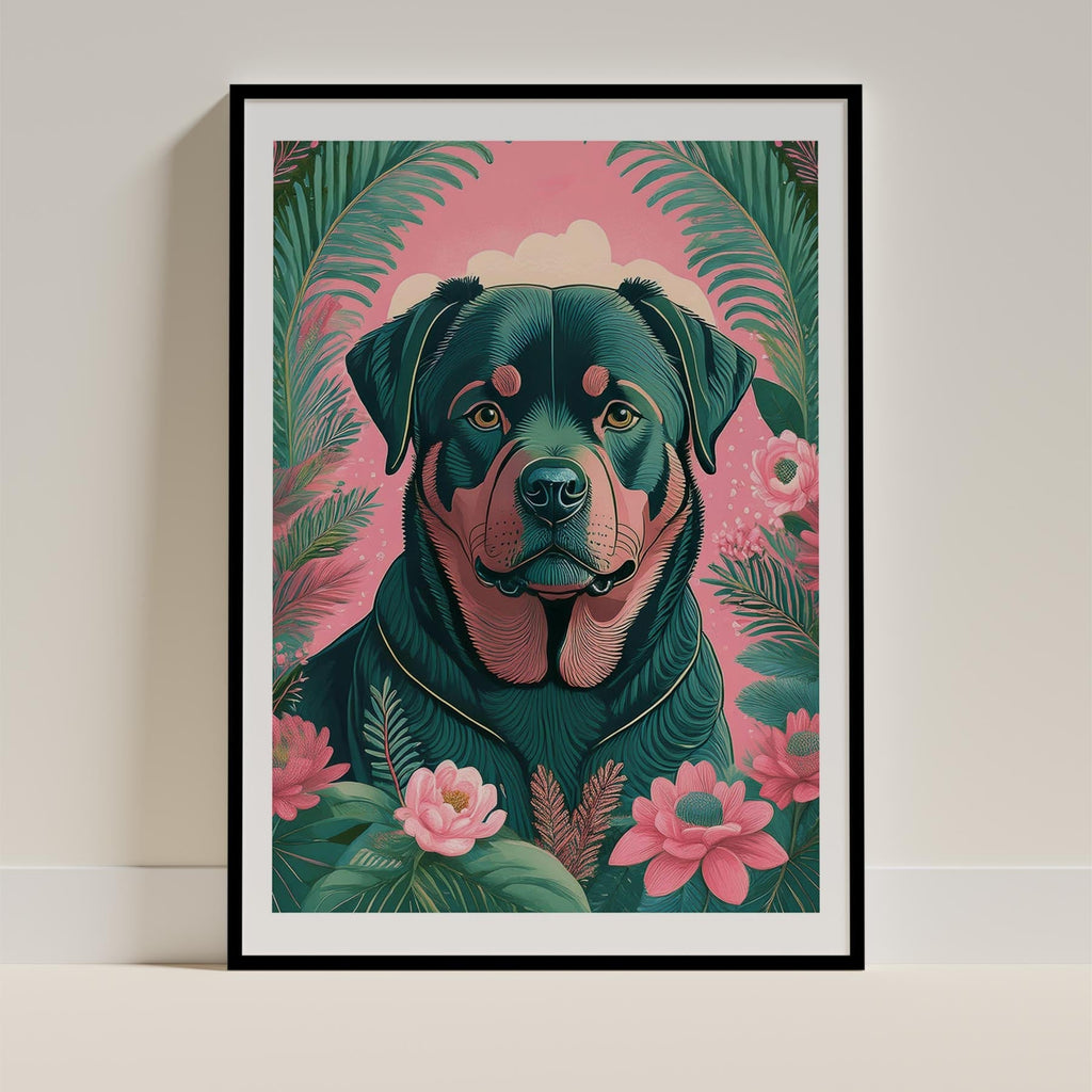 Rottweiler Flowery Dog image 11