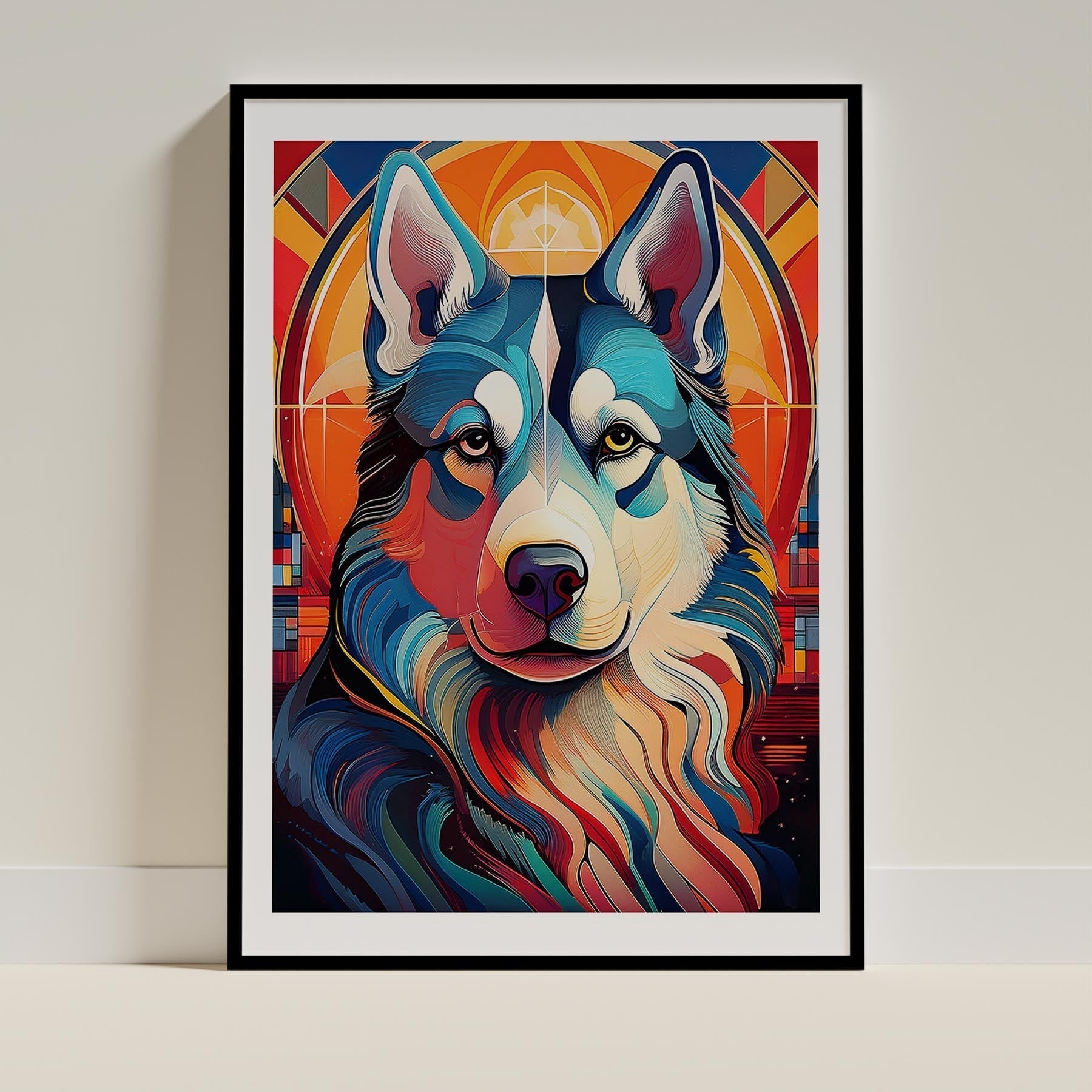 Siberian Husky Dog Art Print Unframed Vol 2 | 5 Unique Designs | Wall Art Gift for Dog Lovers - Image 4 | Dogsy & Co
