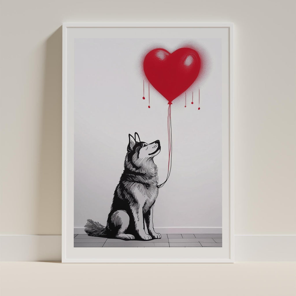 Alaskan Malamute DOGSY Series inspired by the Art of Banksy image 9
