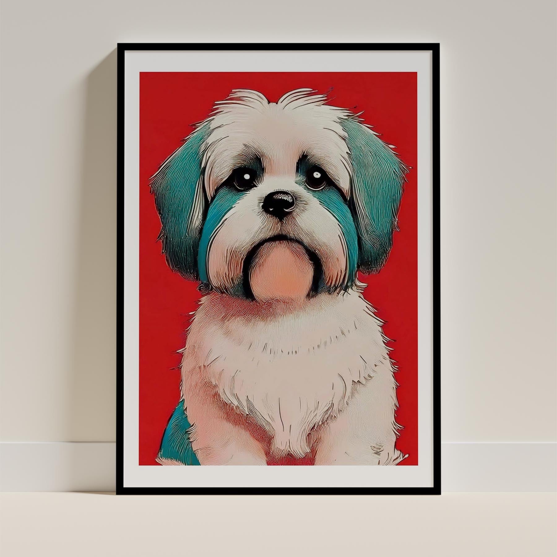 Shih Tzu Dog Art Print Unframed Vol 1 | 11 Unique Designs | Wall Art Gift for Dog Lovers - Image 3 | Dogsy & Co