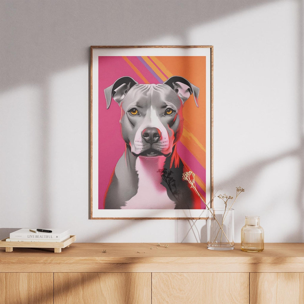 American Pitbull Terrier Modern Pop Dog Series image 8