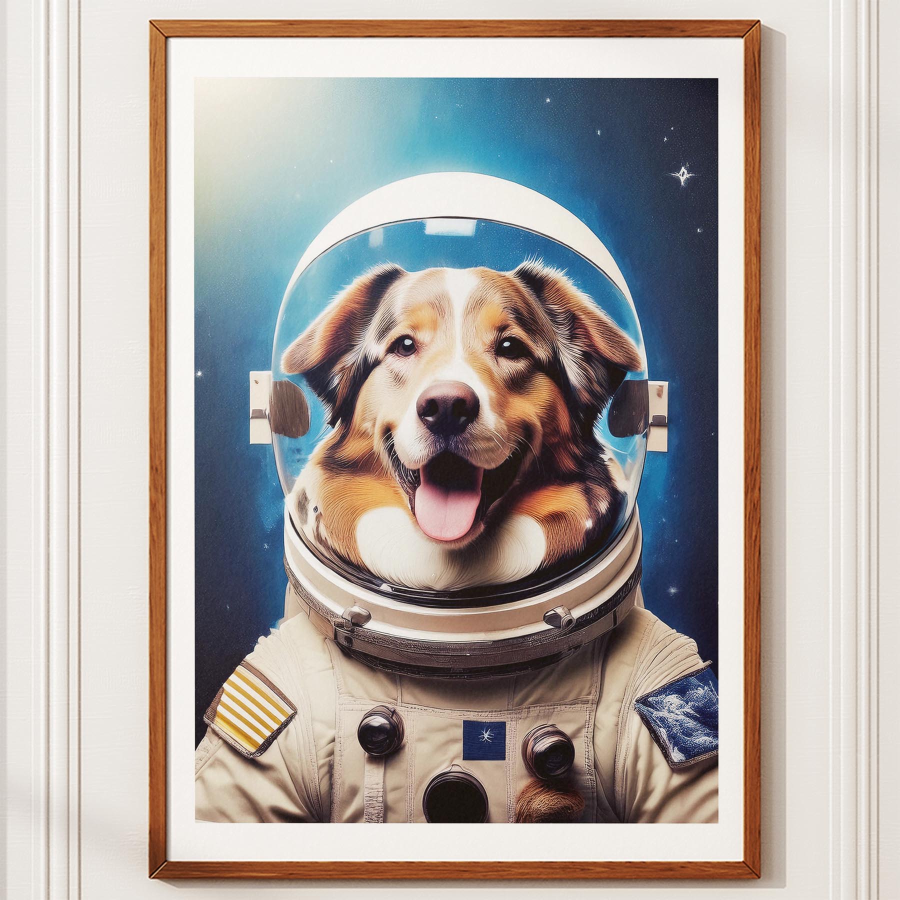Australian Shepherd Astronaut Dog Series image 10