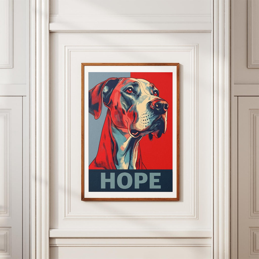 Great Dane HOPE Series Inspired by the Obama Poster image 3