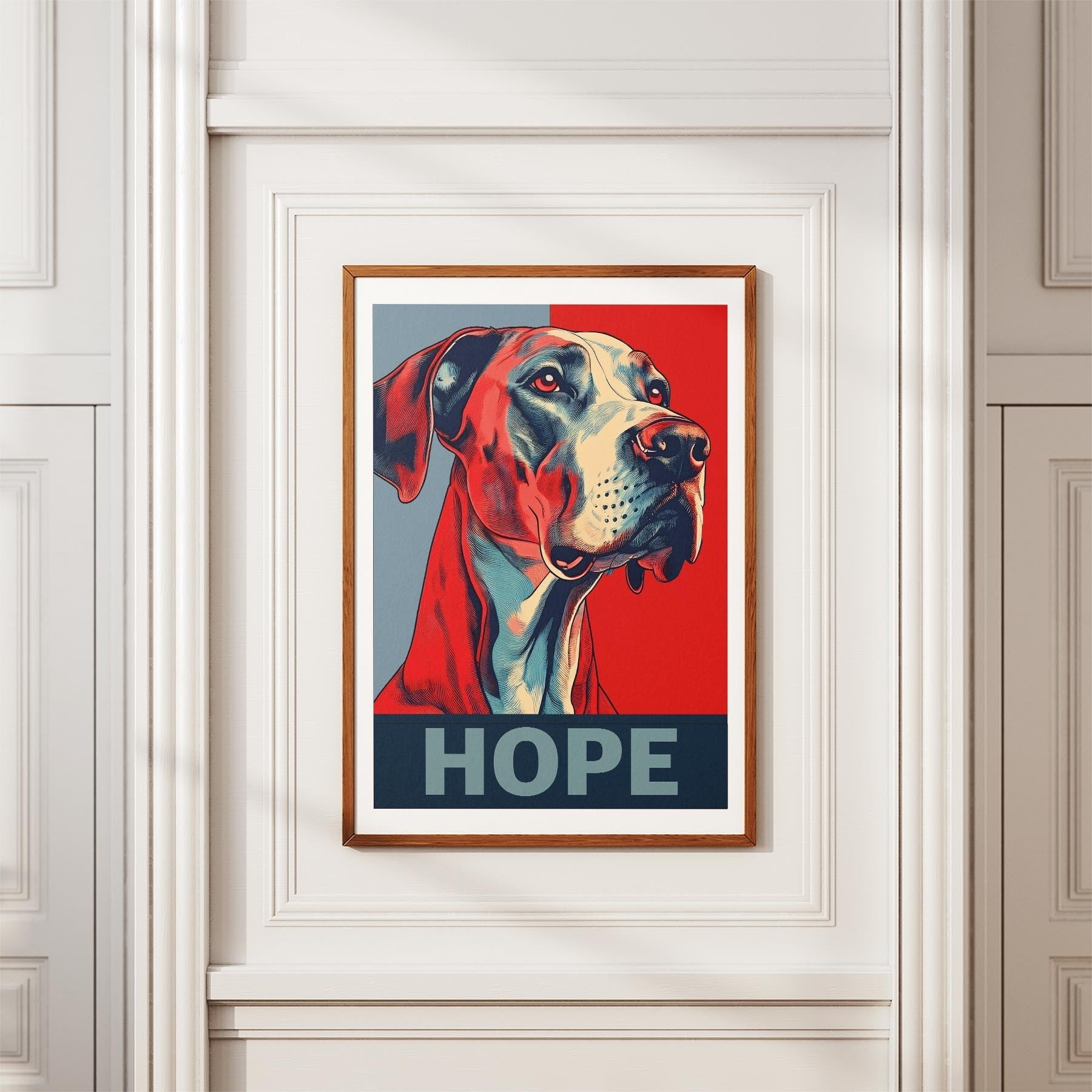 Great Dane HOPE Series Inspired by the Obama Poster image 3