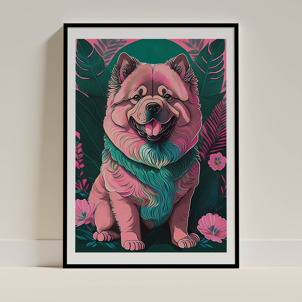 Chow Chow Flowery Dog image 0
