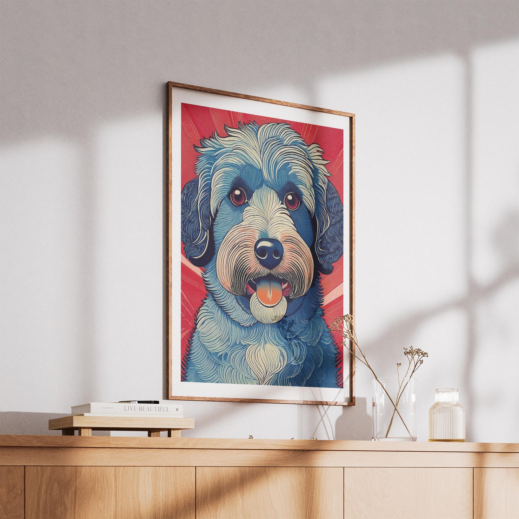 Groodle Hokusai Japanese Inspired Dog Series 1 image 5