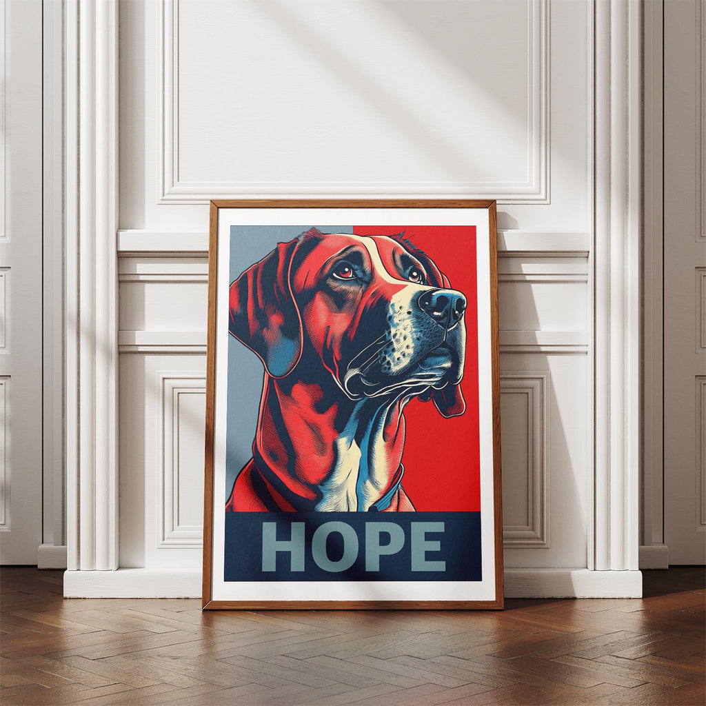 Rhoedesian Ridgeback HOPE Series Inspired by the Obama Poster image 4