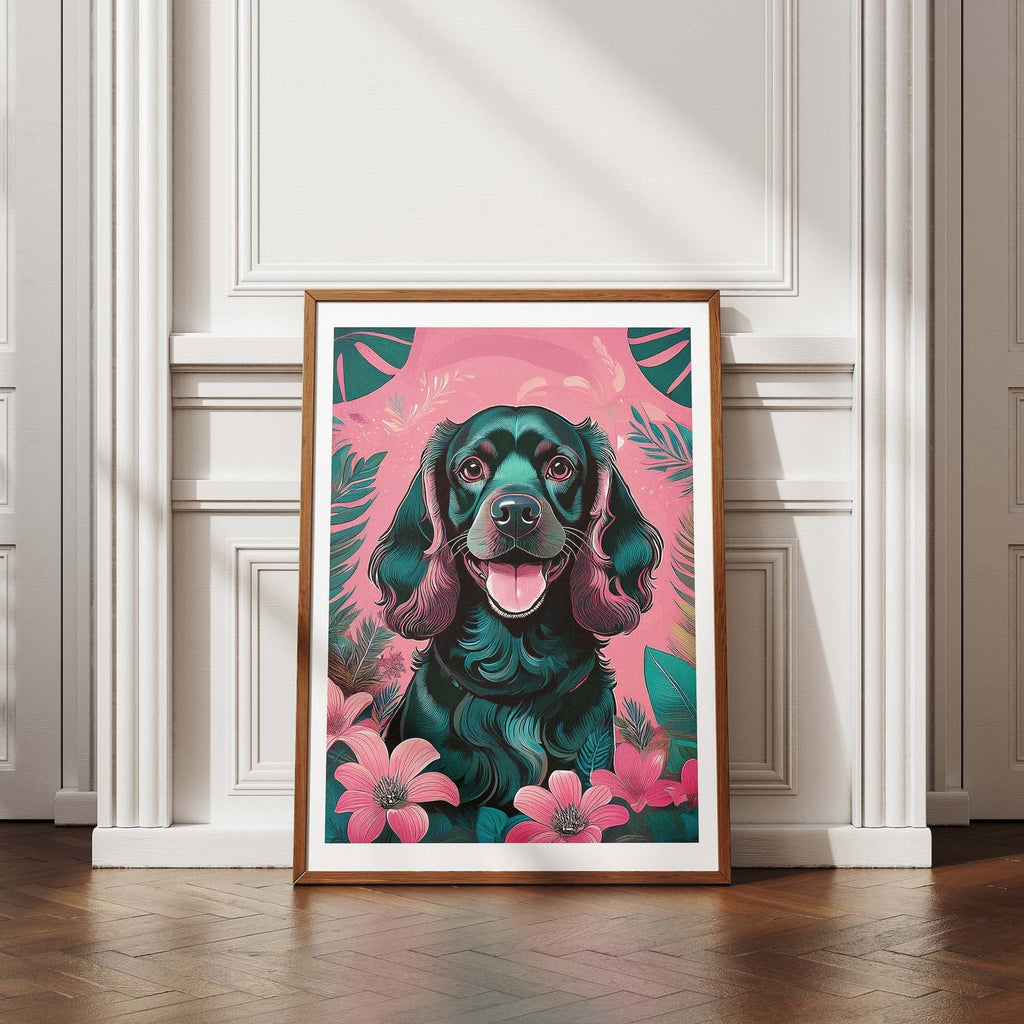 Cocker Spaniel Flowery Dog image 4