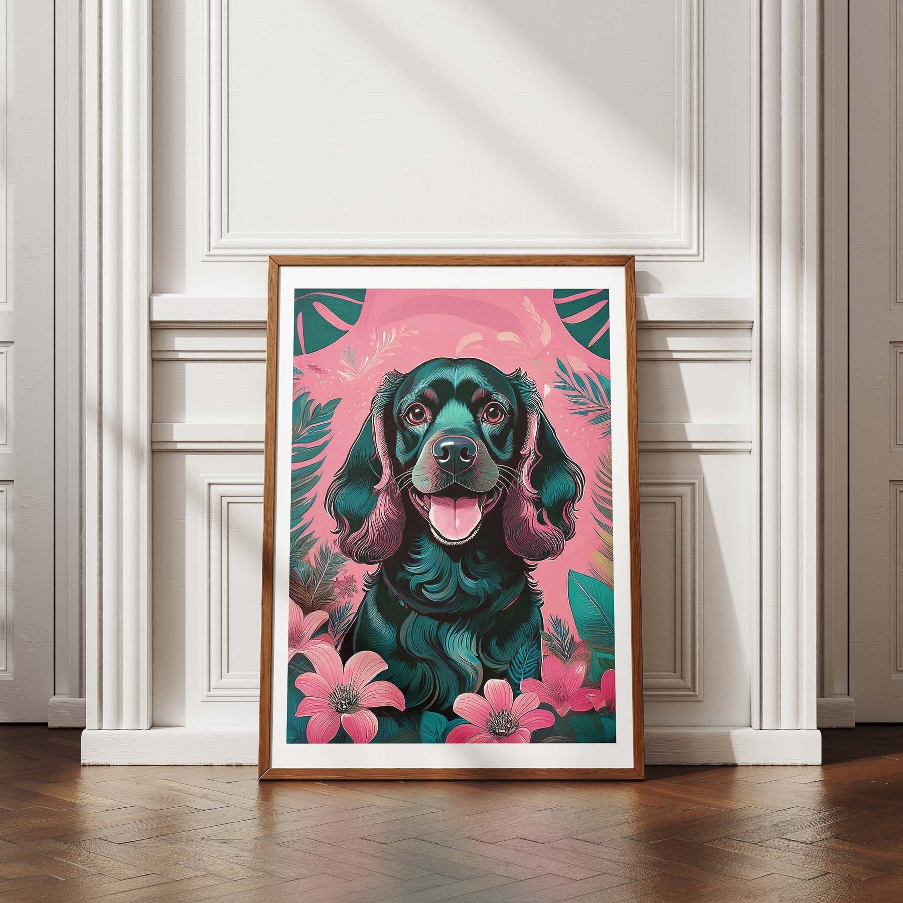 Cocker Spaniel Flowery Dog image 4