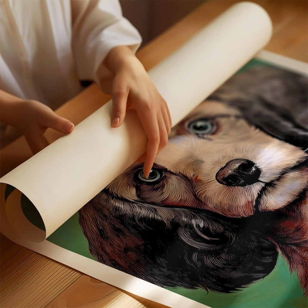 Cavoodle Green Painted Series image 1