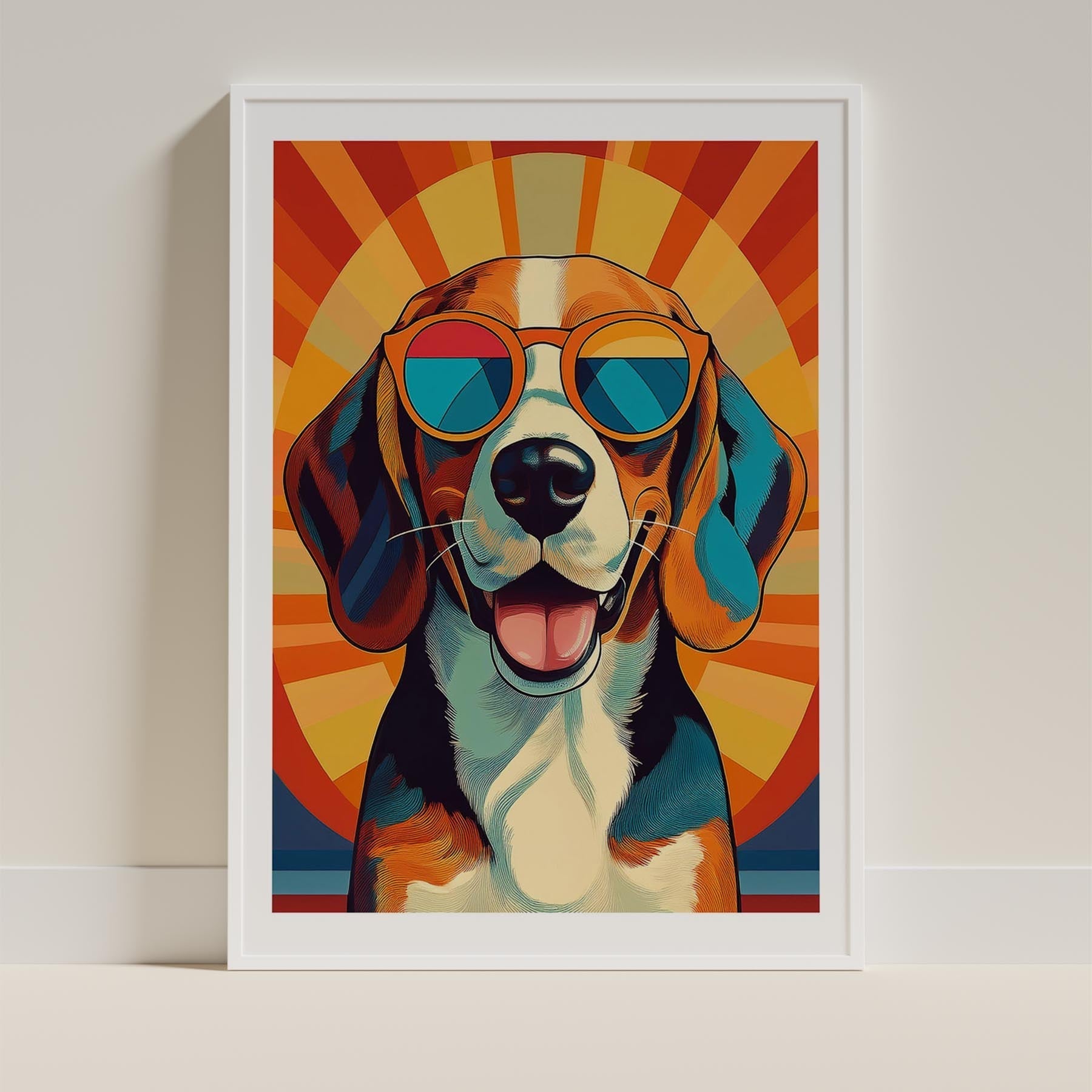 Beagle In Colourful Sunnies 1 image 9