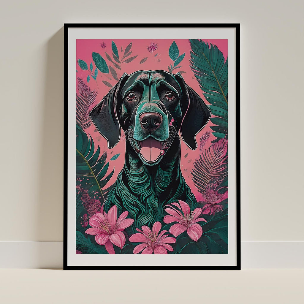 German Pointer Flowery Dog image 0