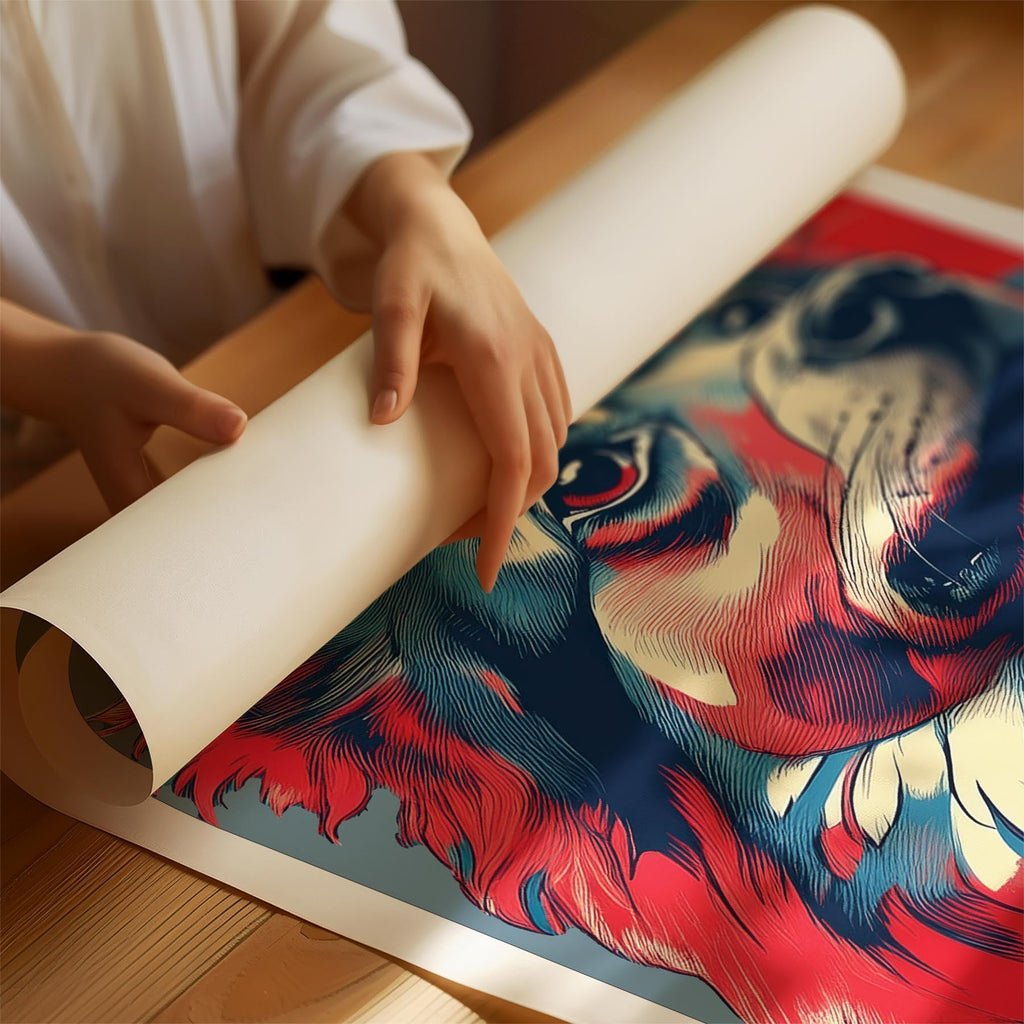 Pomeranian HOPE Series Inspired by the Obama Poster image 1