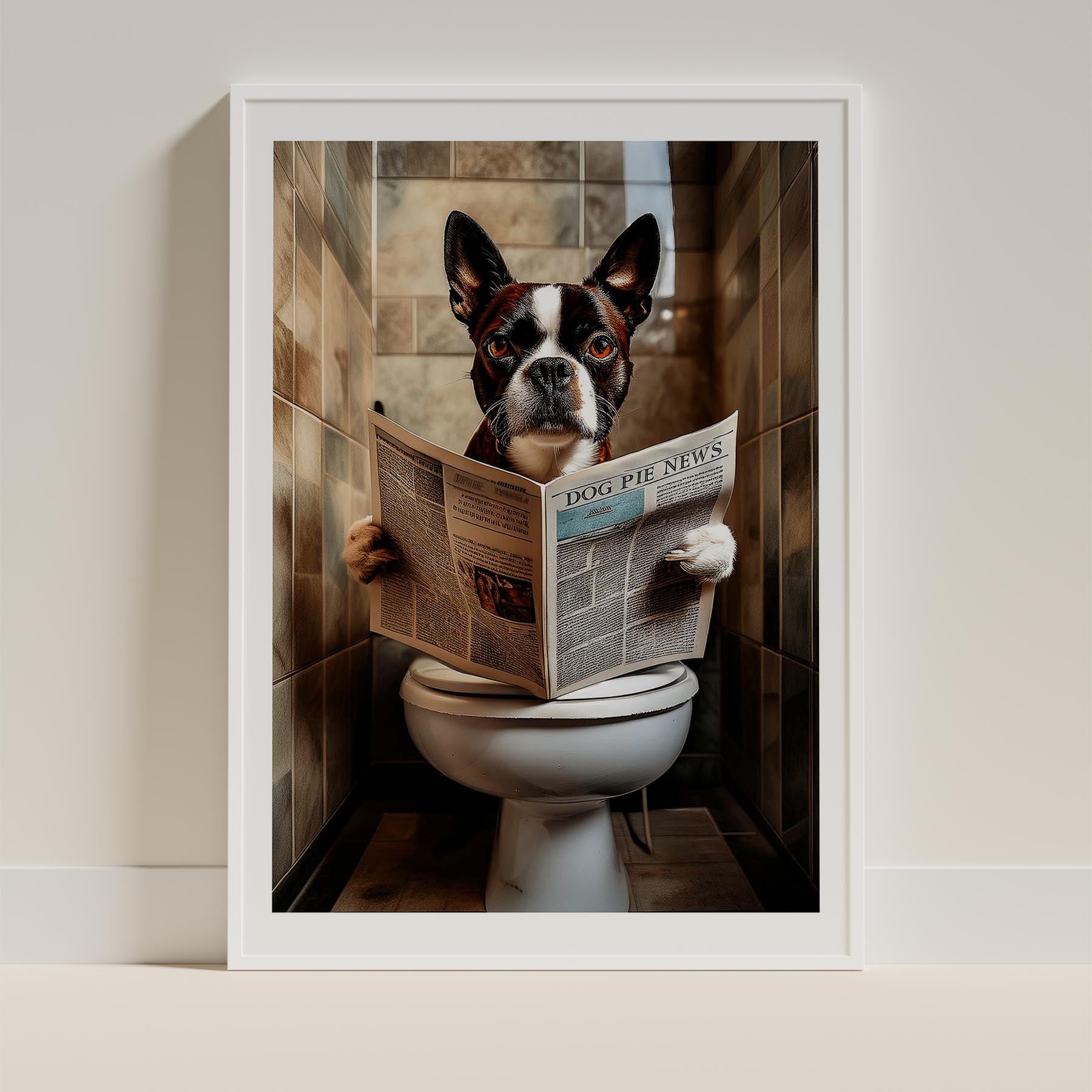 Boston Terrier Toilet Humour Dog Series 3 image 9
