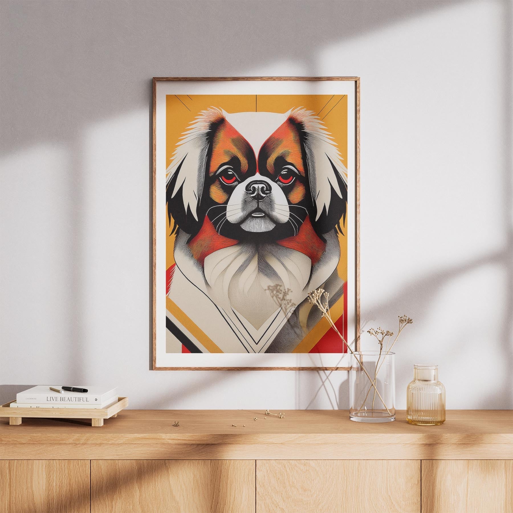 Pekingese Geometric Orange Series image 8