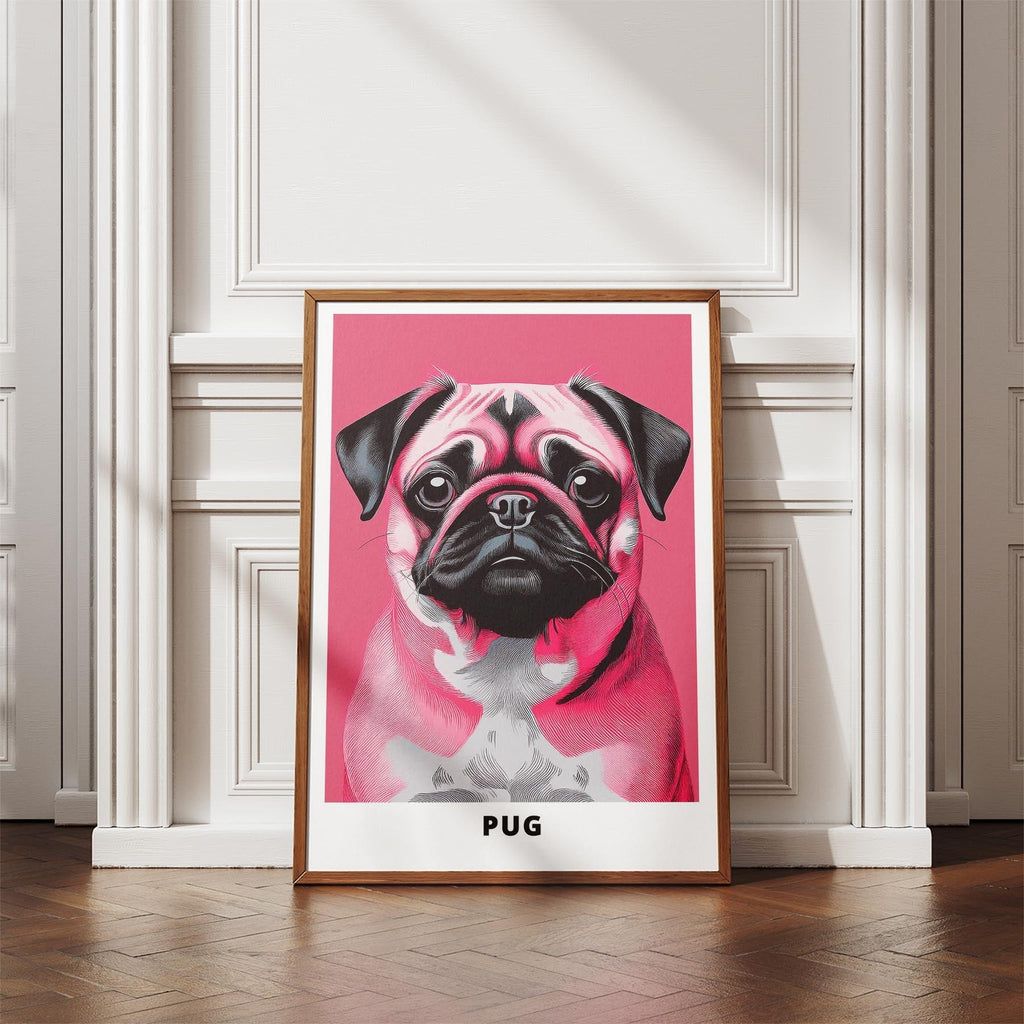 Pug Pink and Black Dog Series 1 image 4