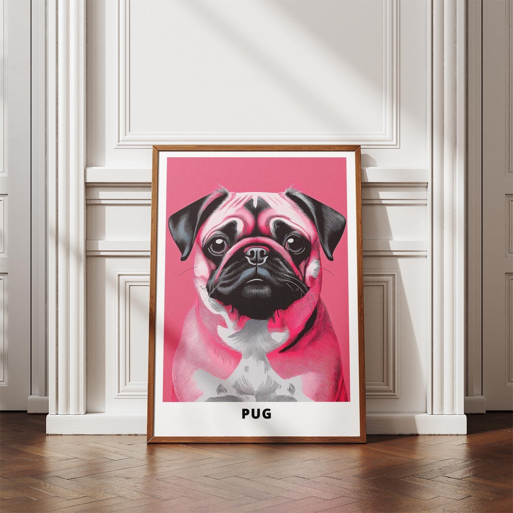 Pug Pink and Black Dog Series 1 image 4