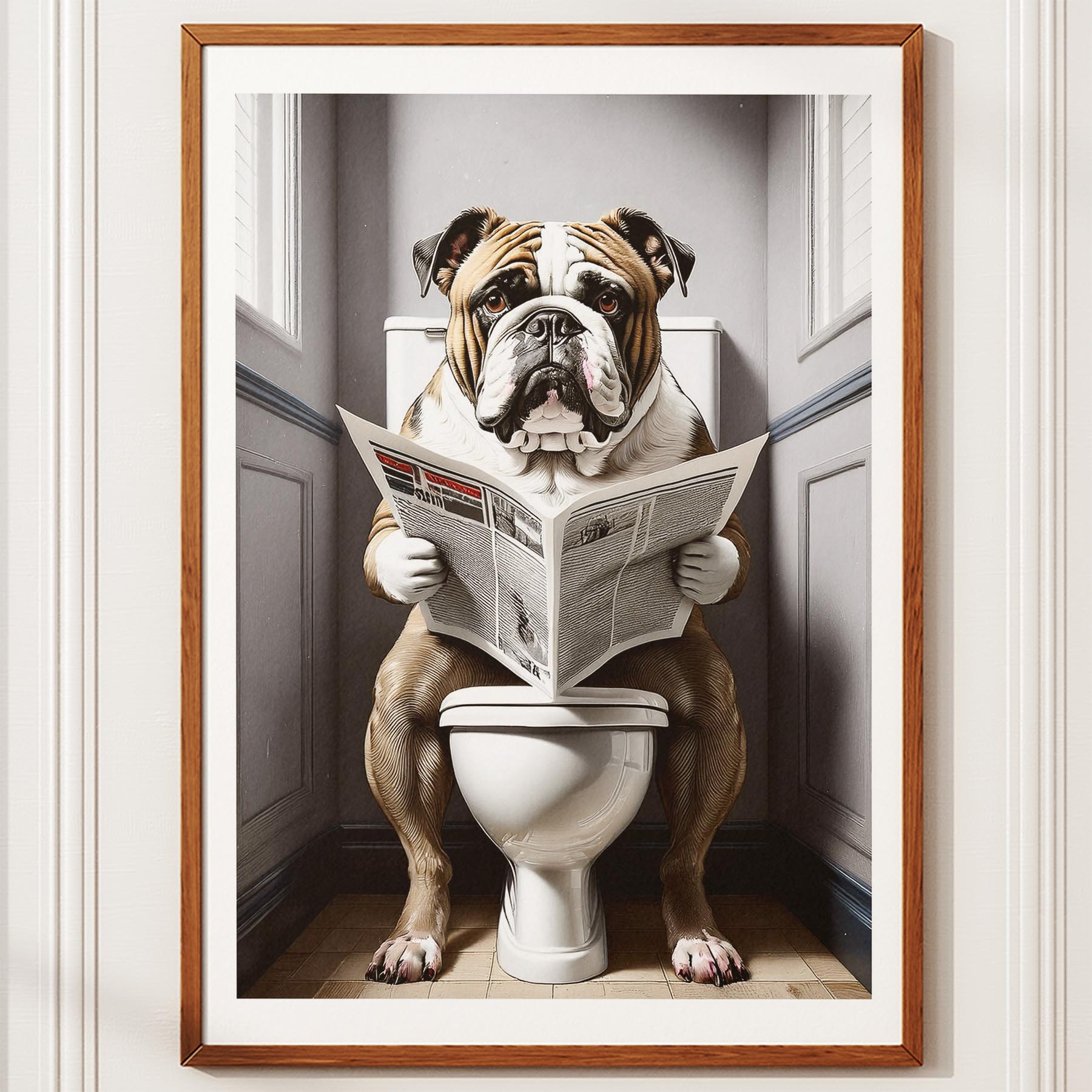 Bulldog Toilet Humour Dog Series 7 image 10