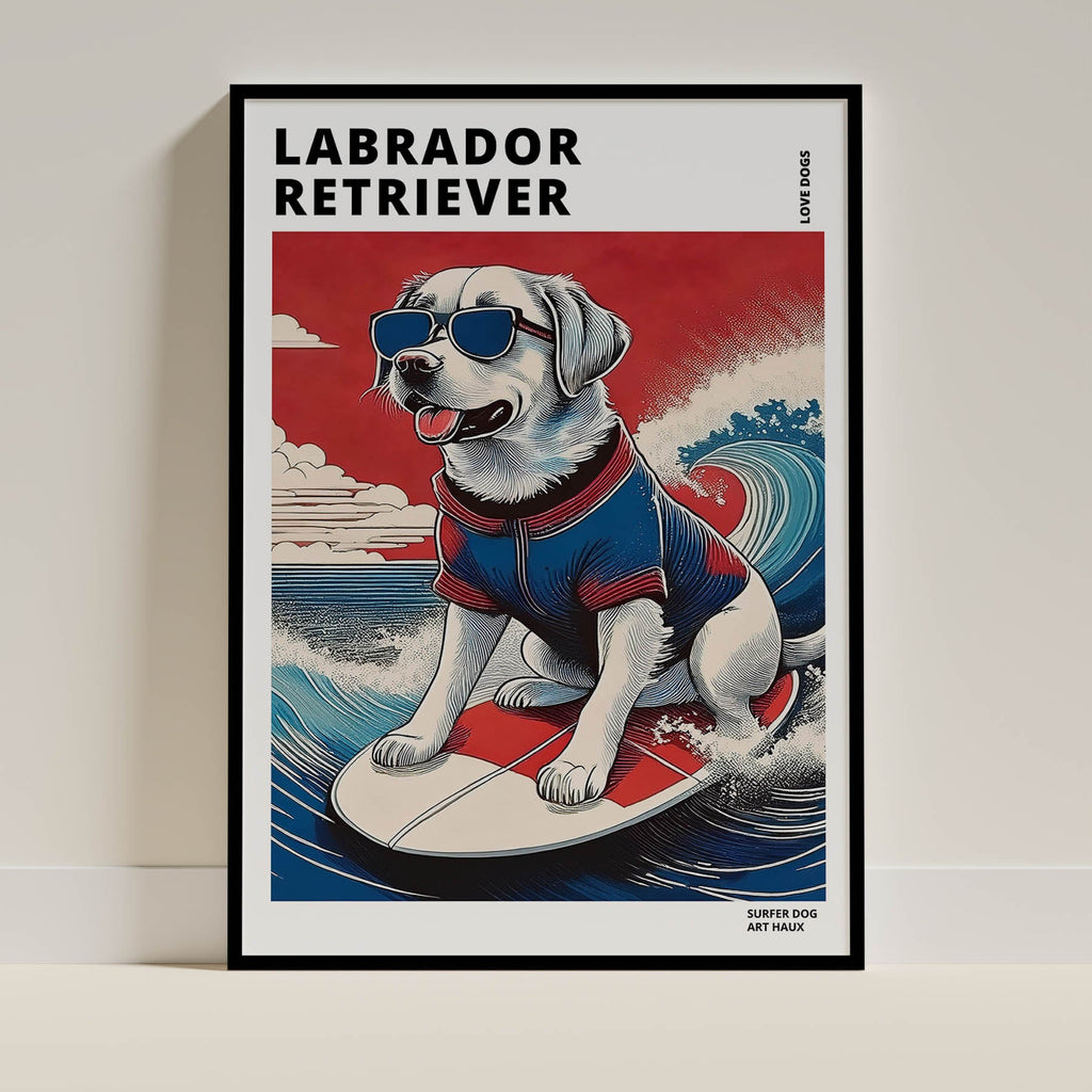 Labrador Retreiver Hokosai Surfer Dogs 2 image 0