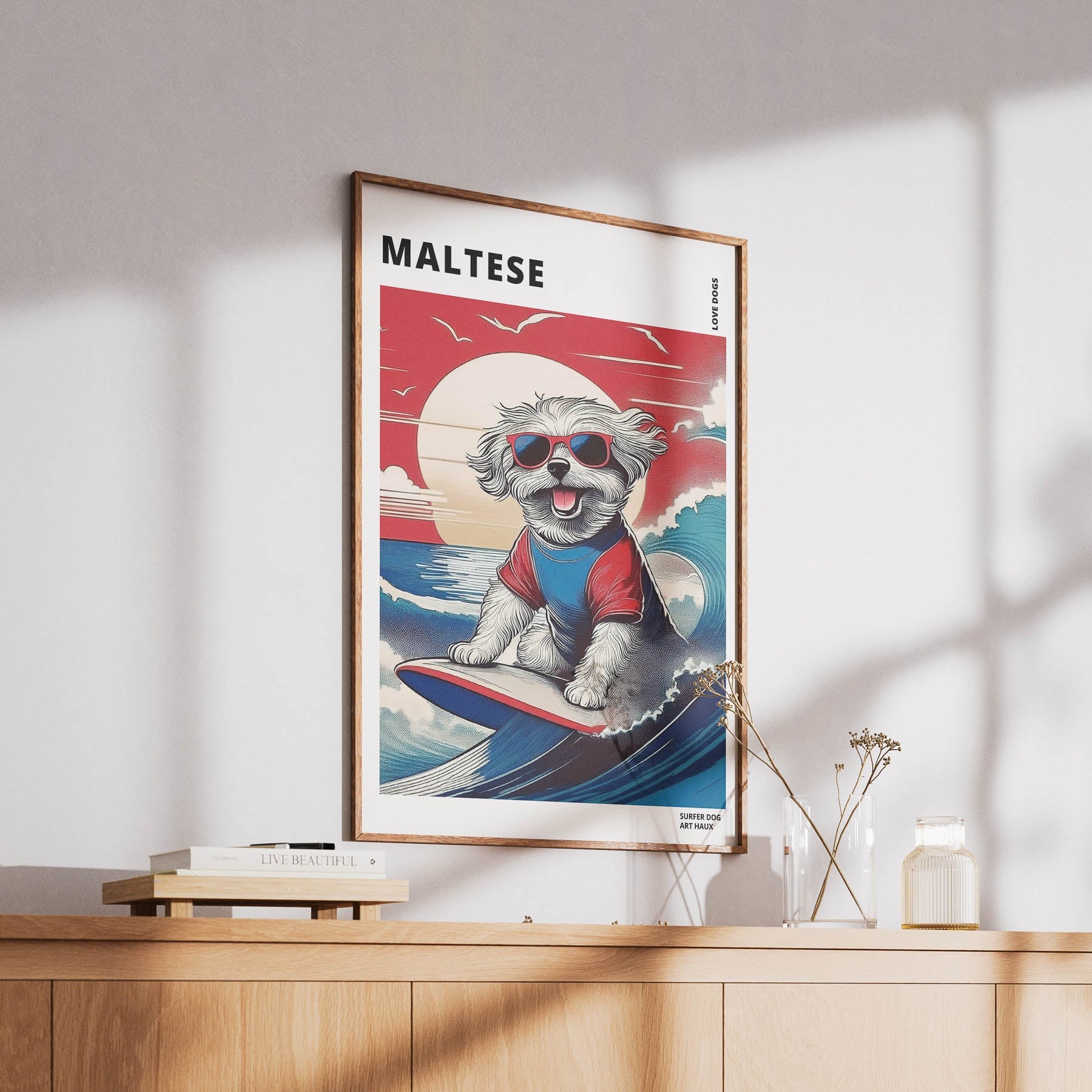 Maltese Hokosai Surfer Dogs 2 image 6