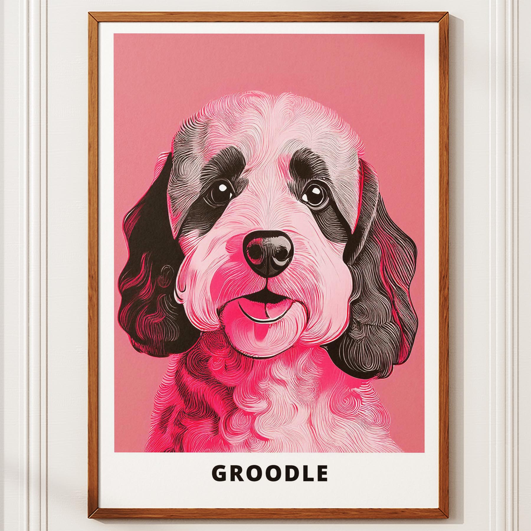 Groodle Pink and Black Dog Series 1 image 10