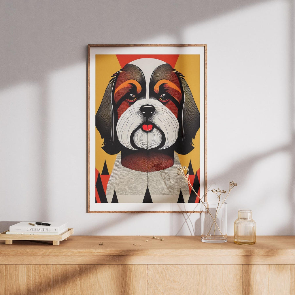 Shih Tzu Geometric Orange Series image 8