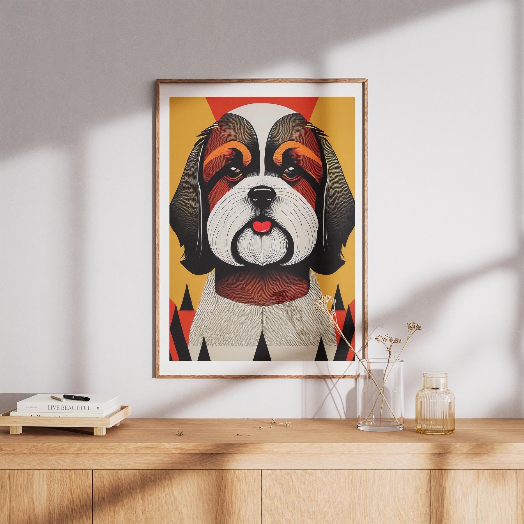 Shih Tzu Geometric Orange Series image 8