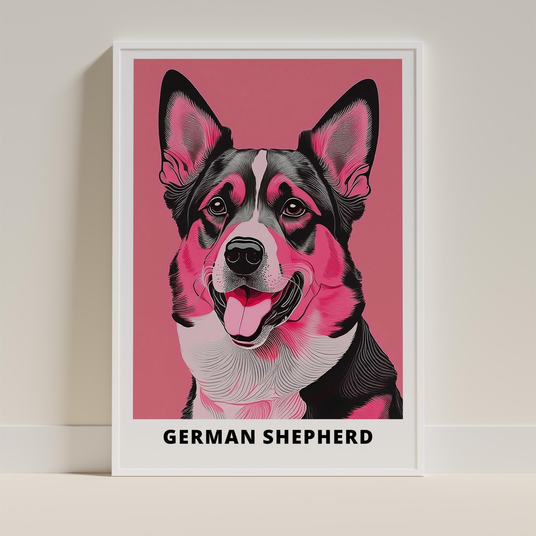 German Shepherd Pink and Black Dog Series 1 image 9