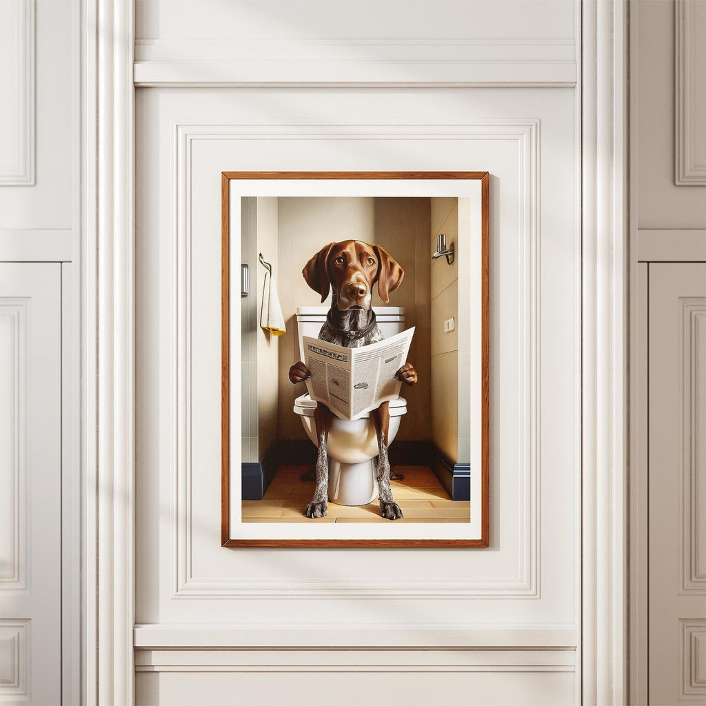 German Pointer Toilet Humour Dog Series image 3