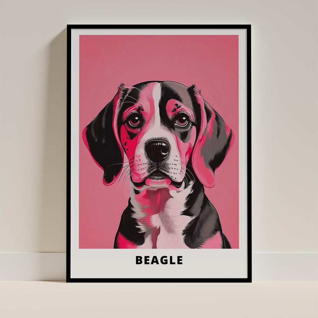Beagle Pink and Black Dog Series 1 image 0