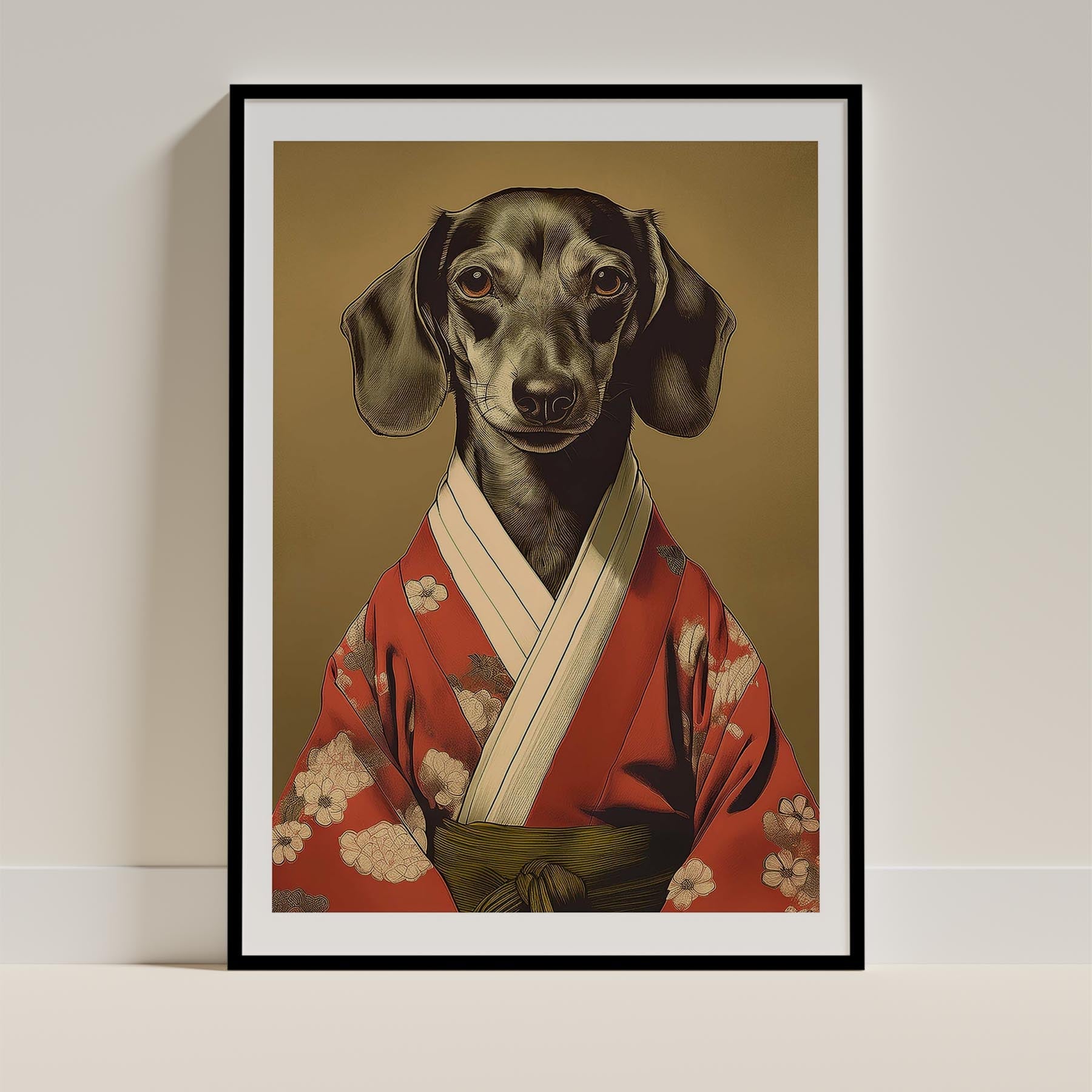Dachshund Japanse Kimono Dog Series image 0