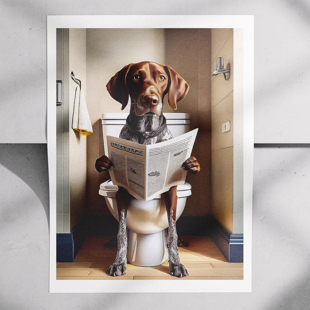 German Pointer Toilet Humour Dog Series image 7