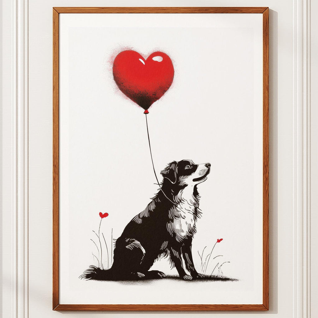 Australian Shepherd DOGSY Series inspired by the Art of Banksy image 10