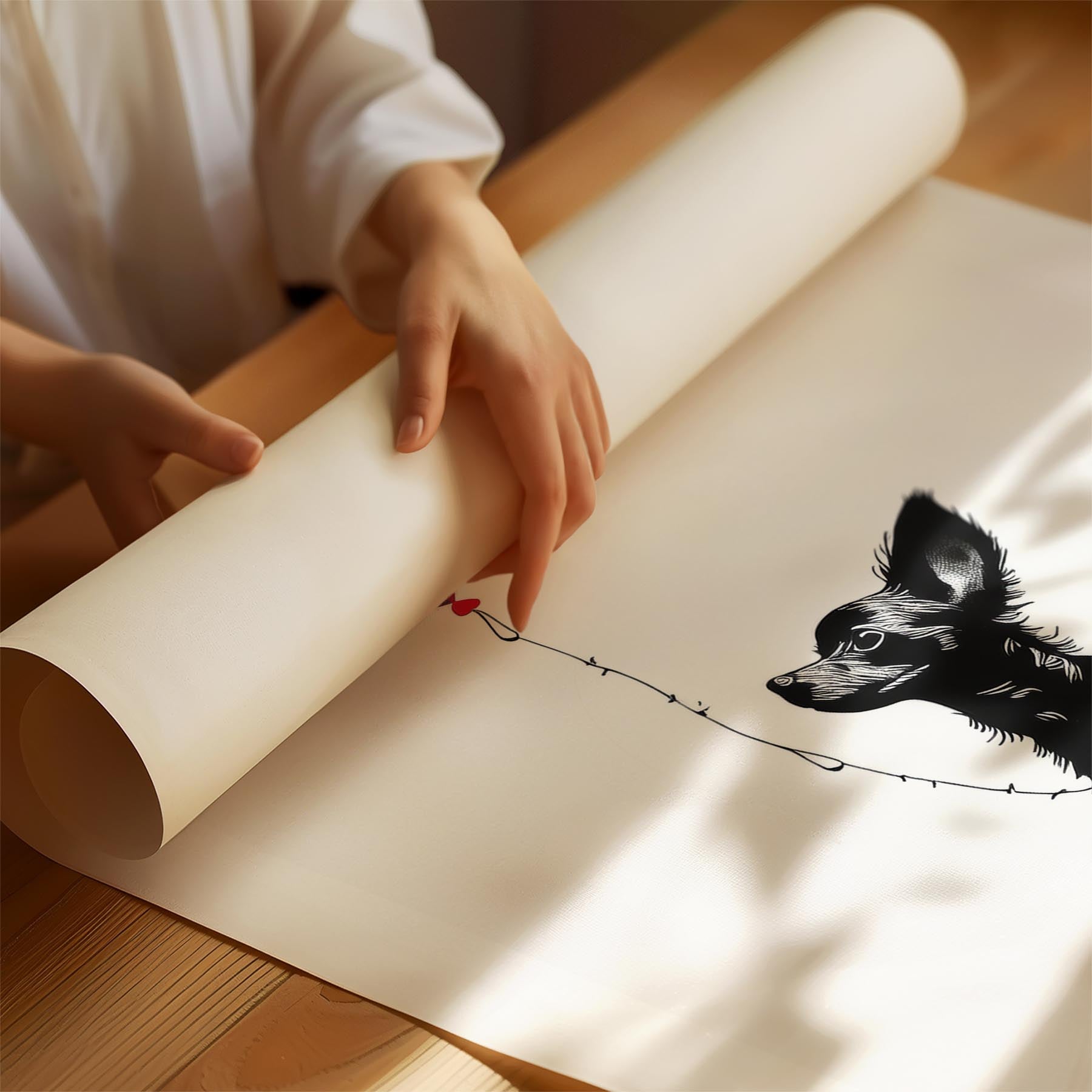 Chihuahua DOGSY Series inspired by the Art of Banksy with text Dogsy image 1