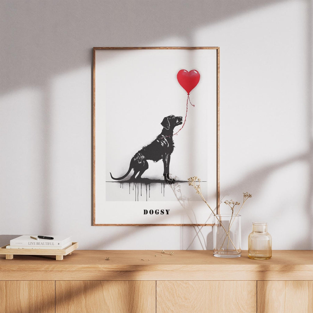 German Pointer DOGSY Series inspired by the Art of Banksy with text Dogsy image 8