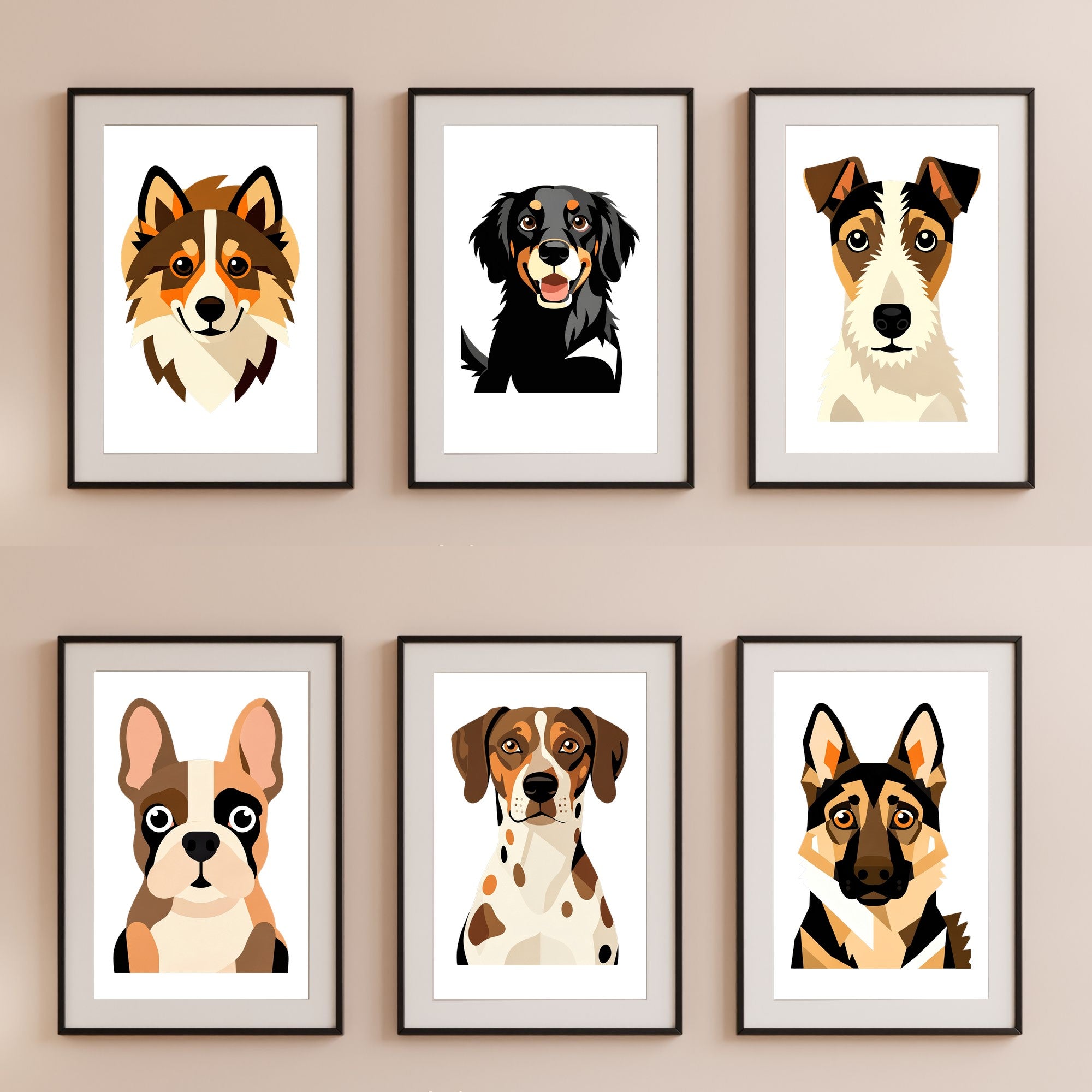 Bold Block Art Print - Framed Nursery Mockup