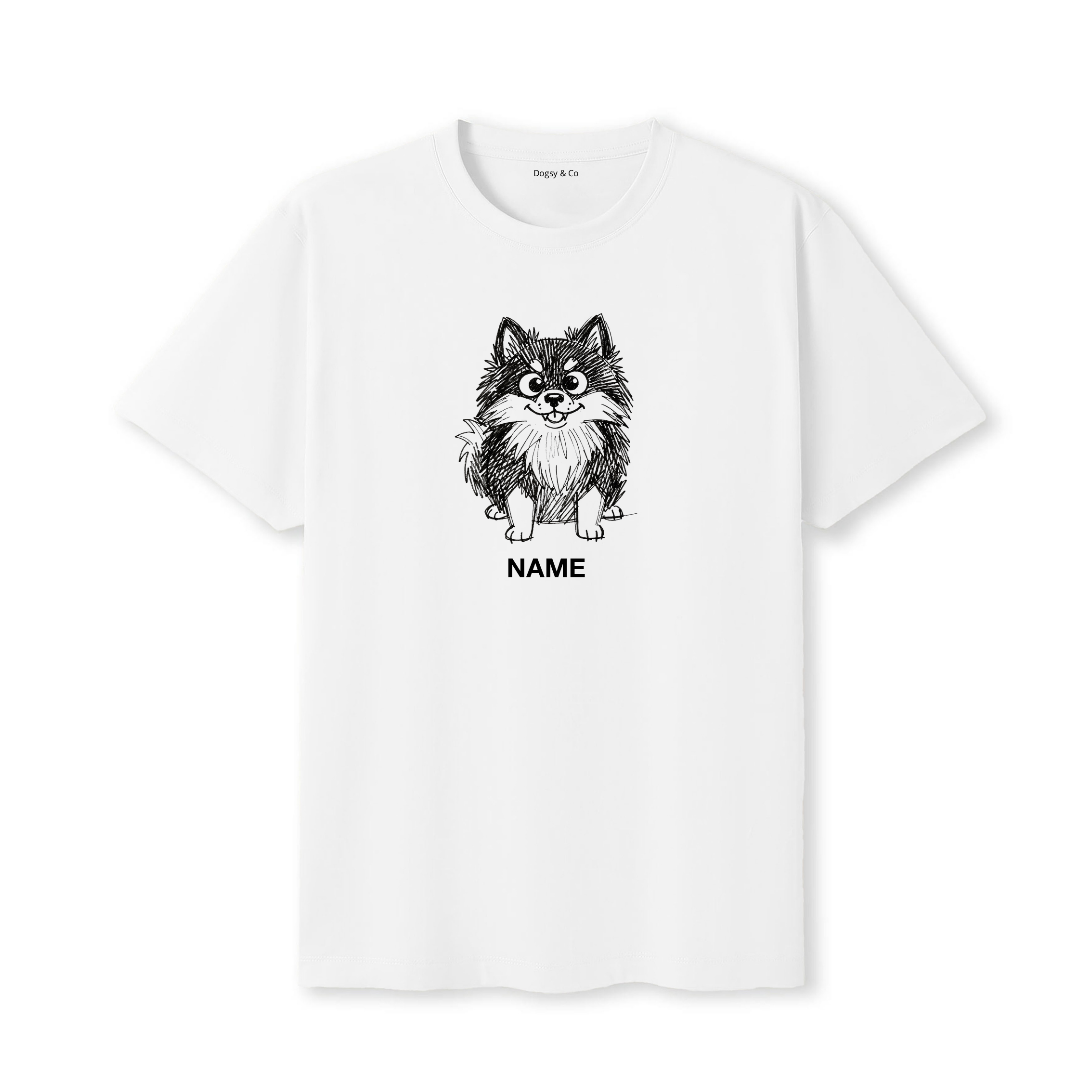 Finnish Lapphund Scraggy Dog Custom - White