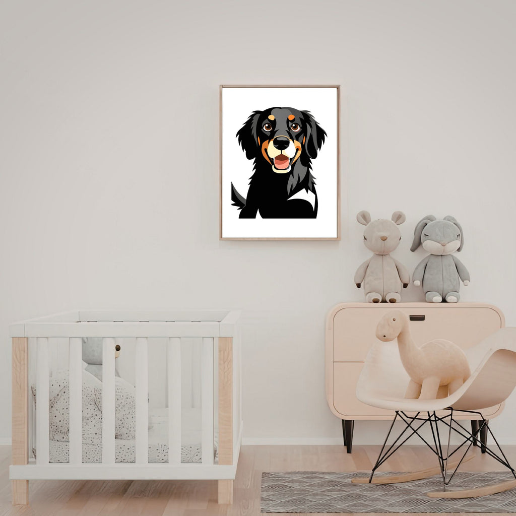 Bold Block Art Print - Framed Nursery Mockup