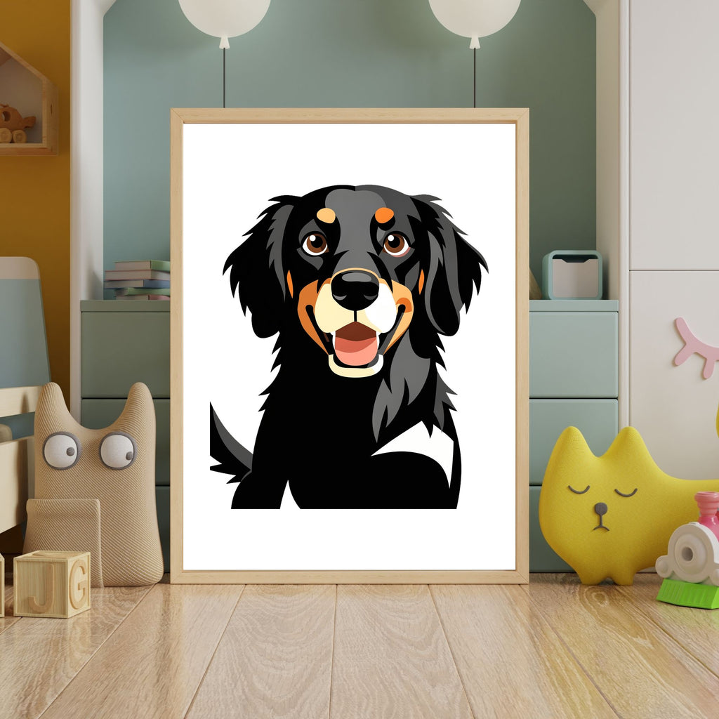 Bold Block Art Print - Framed Nursery Mockup