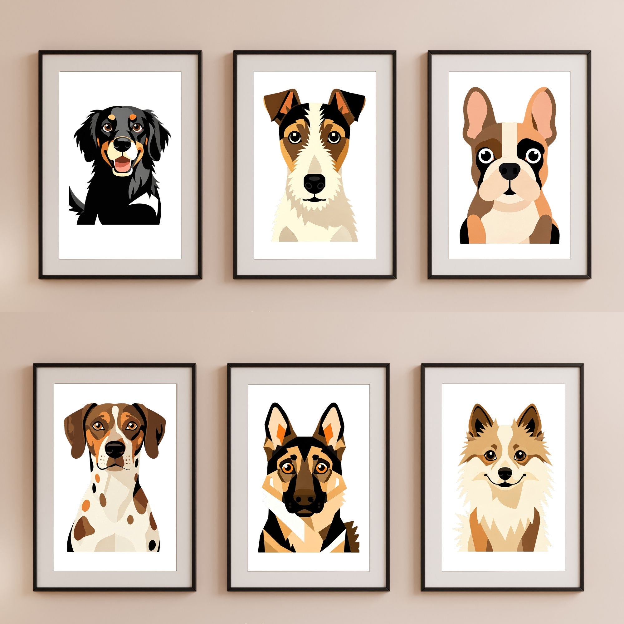 Bold Block Art Print - Framed Nursery Mockup