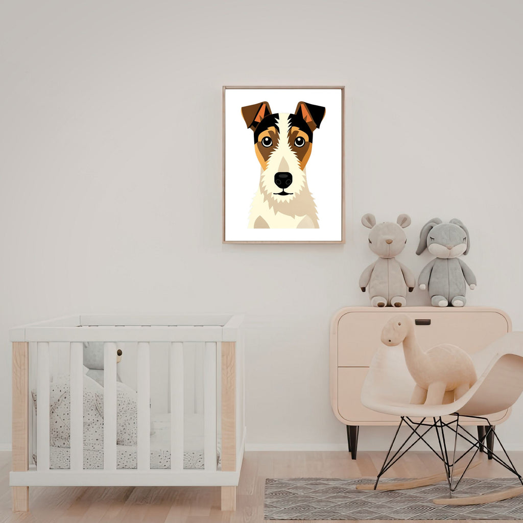 Bold Block Art Print - Framed Nursery Mockup