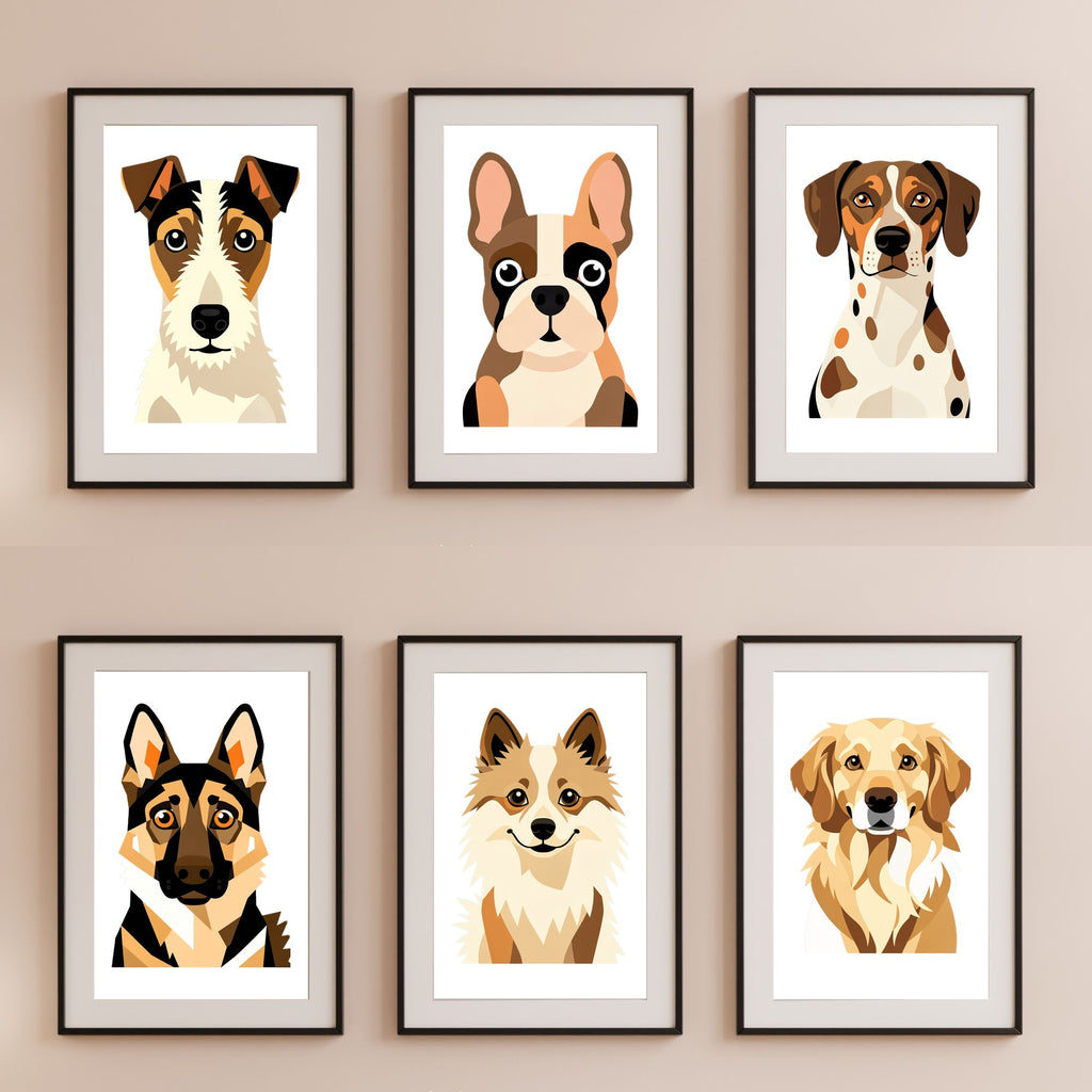 Bold Block Art Print - Framed Nursery Mockup