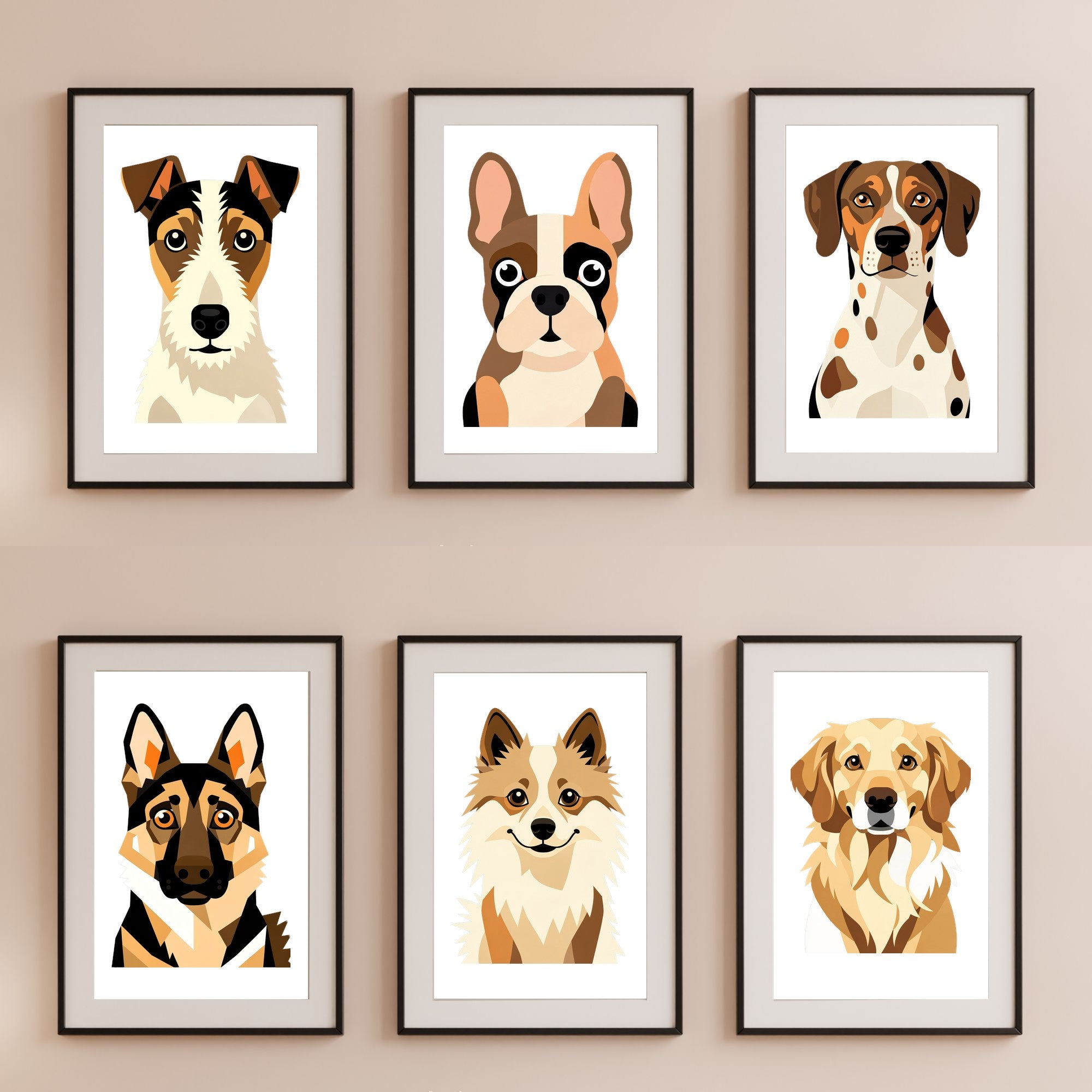 Bold Block Art Print - Framed Nursery Mockup