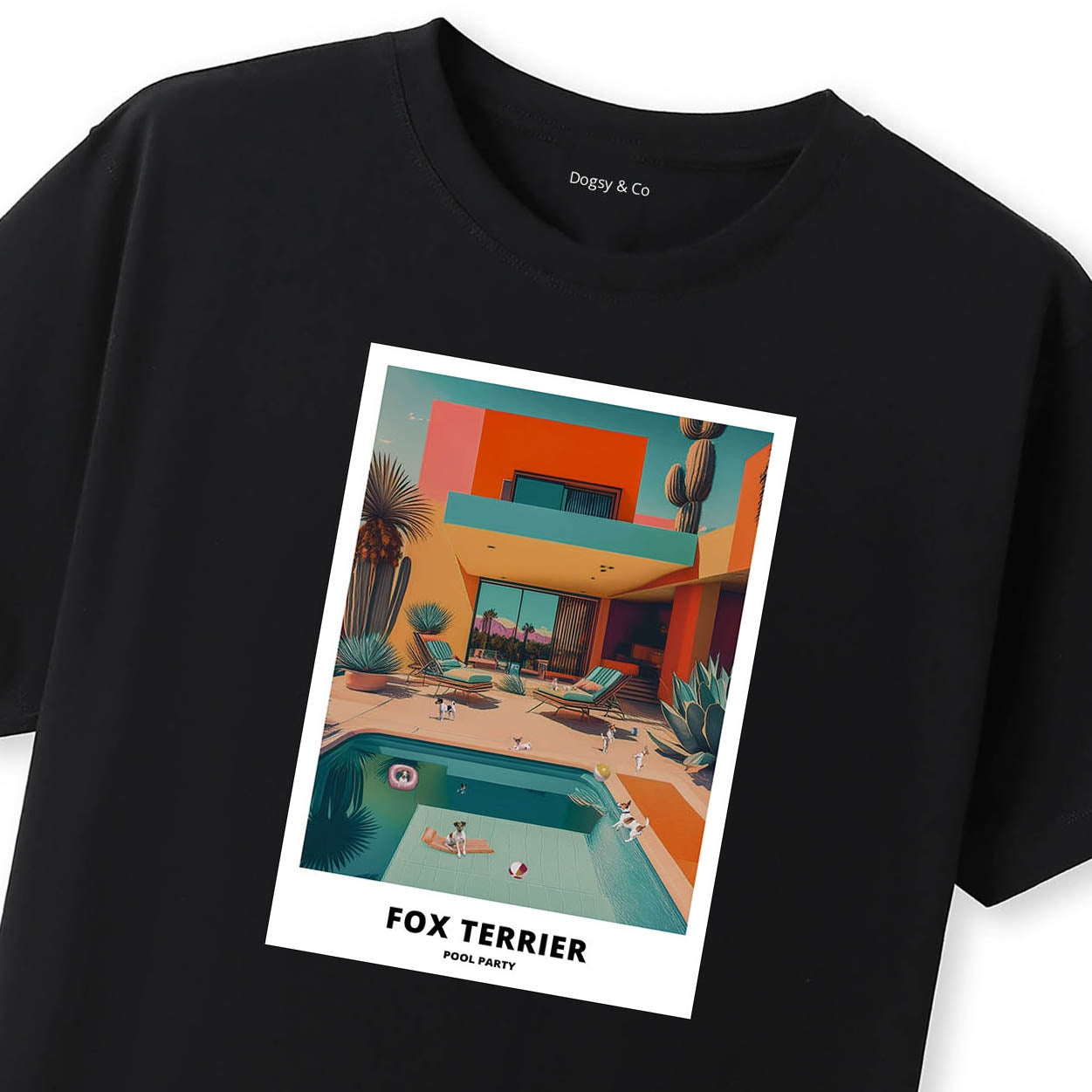 Fox Terrier Pool Party T-shirt