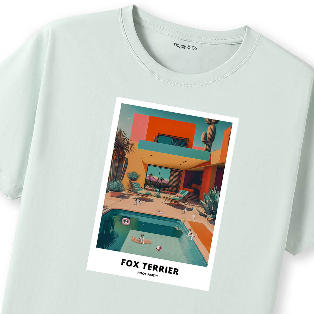 Fox Terrier Pool Party T-shirt