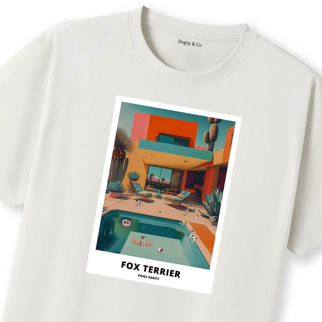 Fox Terrier Pool Party T-shirt