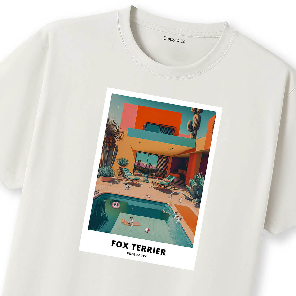 Fox Terrier Pool Party T-shirt