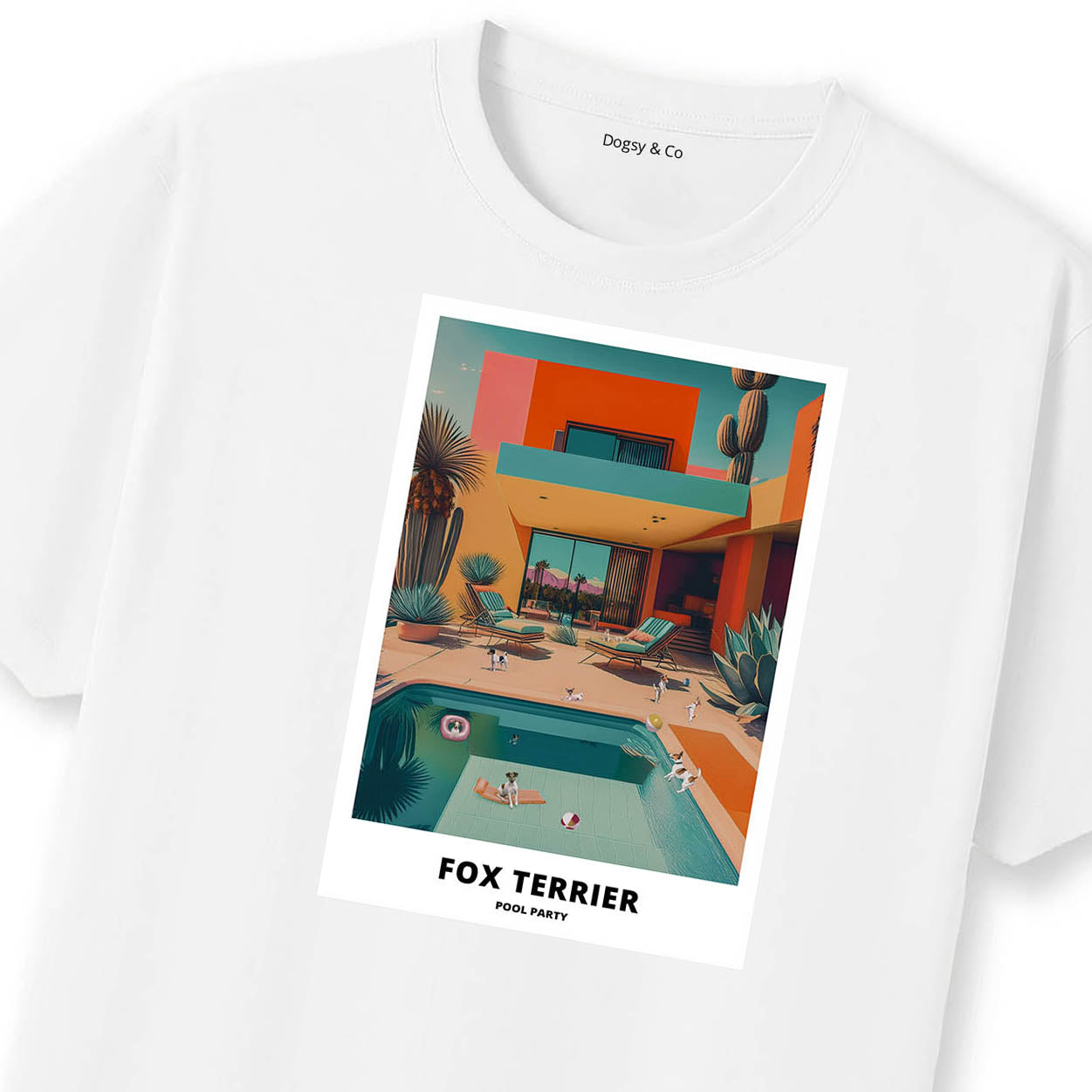 Fox Terrier Pool Party T-shirt